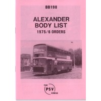 BB198 Alexander 1975 & 1976 orders