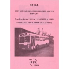 BB144 East Lancs bodies nos 2401-10105, 101-A4904