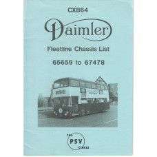 CXB64 Daimler Fleetline 65659 - 67478