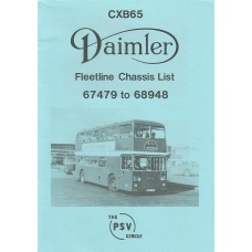 CXB65 Daimler Fleetline 67479 - 68948