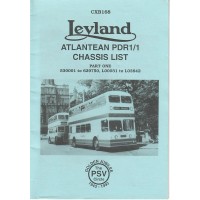CXB168 Leyland Atlantean PDR1/1 Part 1 530001-629750, L00031-L03842
