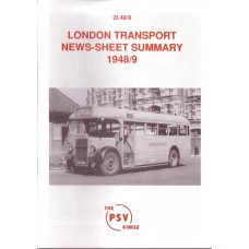 2L48 1948/9 London Transport News Sheet Summary