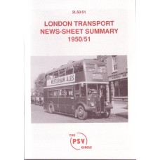 2L50 1950/51 London Transport News Sheet Summary