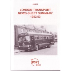 2L52 1952/3 London Transport News Sheet Summary