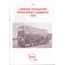 L78 London Country & London Transport News Sheet Summary 1978