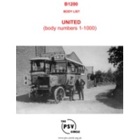 B1200 United Body List Part 1 (Body Nos. 1 to 1000)