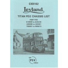 CXB162 Leyland Titan PD2 610049-629239, L00490-L654481, 700001-900873