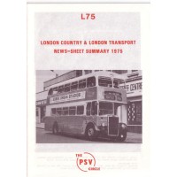 L75 London Country & London Transport News Sheet Summary 1975