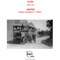 B1200 United Body List Part 1 (Body Nos. 1 to 1000) B1200 United Body List Part 1 (Body Nos. 1 to 1000)