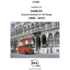 C1202 Daimler Chassis Numbers 16685-36370