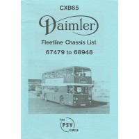 CXB65 Daimler Fleetline 67479 - 68948 CXB65 Daimler Fleetline 67479 - 68948