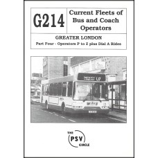 G214 Greater London Part 4 - P to Z plus Dial a Ride G214 Greater London Part 4 - P to Z plus Dial a Ride