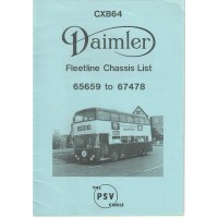 CXB64 Daimler Fleetline 65659 - 67478 CXB64 Daimler Fleetline 65659 - 67478