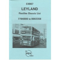 CXB67 Leyland Fleetline 7704006 - 8002356 CXB67 Leyland Fleetline 7704006 - 8002356