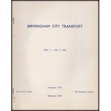 PD9 Birmingham City Transport part 1